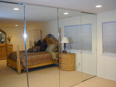 bedroom sliding mirror